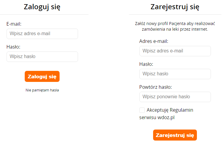 przykład logowania - esklep wdoz