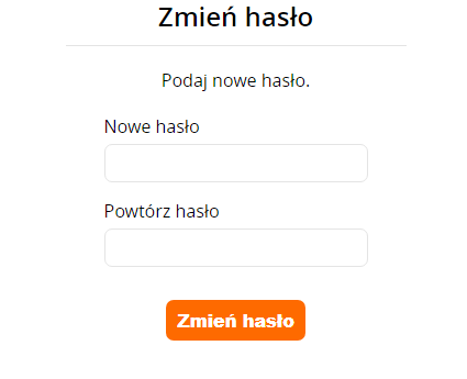 przykład zmiany hasła - esklep wdoz