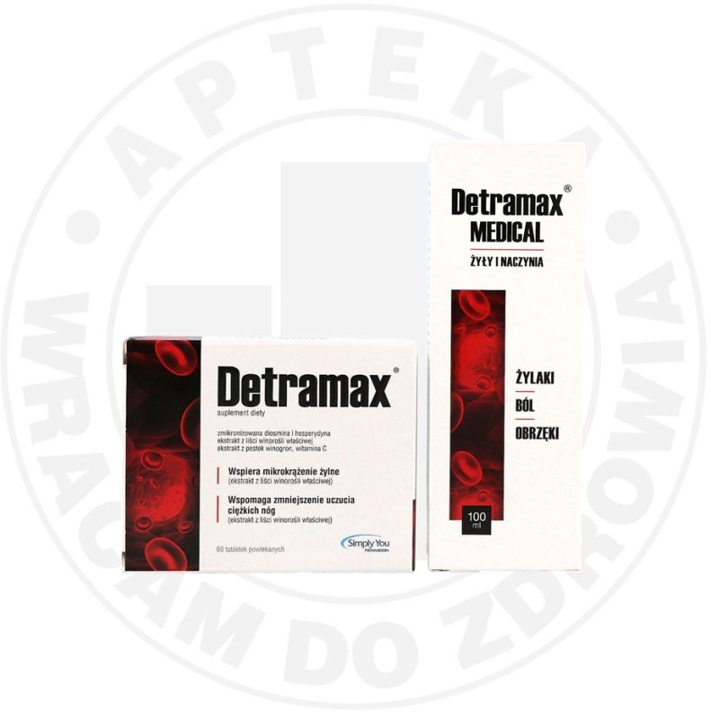 DETRAMAX + DETRAMAX MEDICAL żyły i naczynia żel