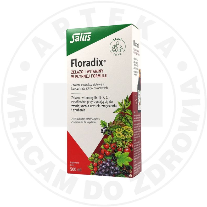 FLORADIX ŻELAZO I WITAMINY płyn , 500 ml 