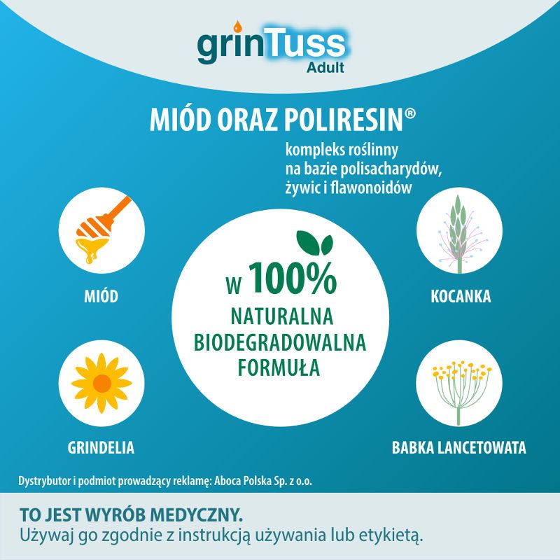 GRINTUSS ADULT Wyrób medyczny 180 g