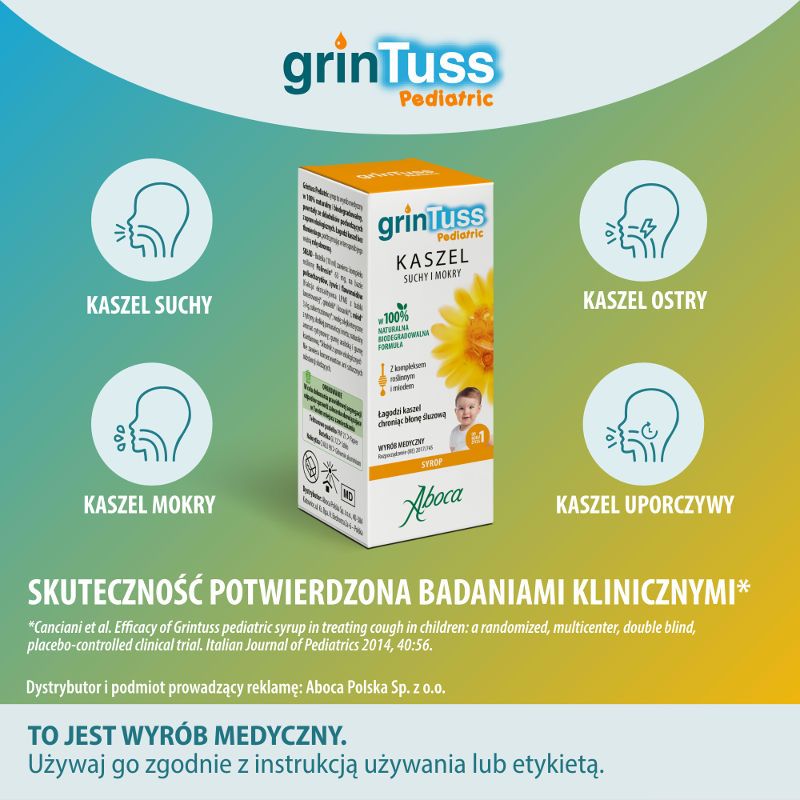 GRINTUSS PEDIATRIC Wyrób medyczny 180g