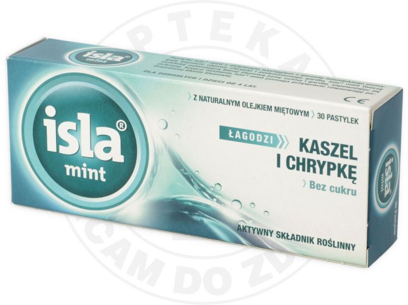 ISLA MINT pastylki do ssania o smaku miętowym, 30 past.