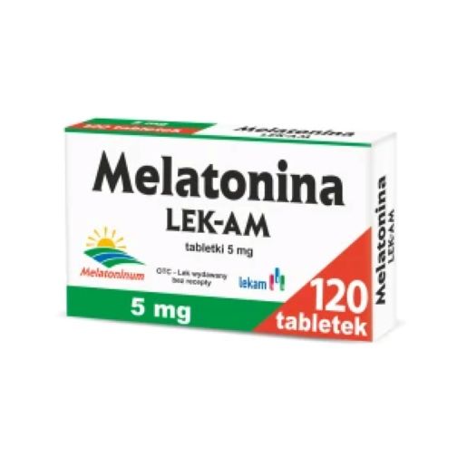 MELATONINA LEK-AM Lek bez recepty 120 tabl. - Przedsiębiorstwo Farmaceutyczne LEK-AM Sp. z o.o.