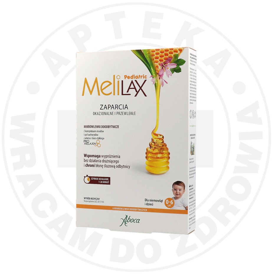 MELILAX PEDIATRIC Wyrób medyczny 6 mikrowlewek - Arkan Grup Sağlık Ürünleri A.Ş.