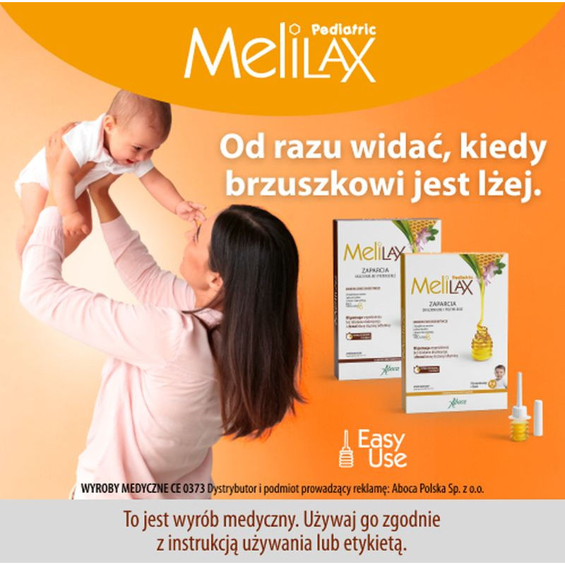 MELILAX PEDIATRIC Mikrowlewka doodbytnicza 5 g, 6 mikrowlewek