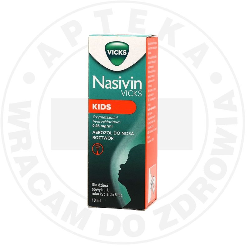 NASIVIN VICKS KIDS aerozol do nosa 0,25 mg/ml, 10 ml