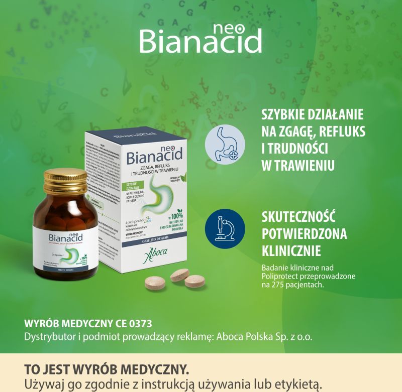 NEOBIANACID Wyrób medyczny 45 tabl.