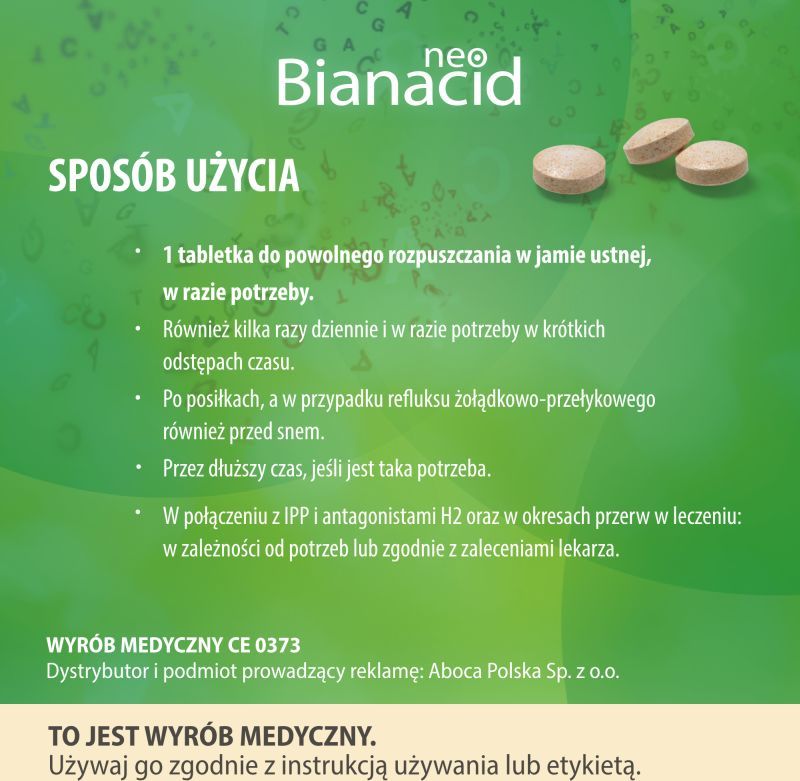 NEOBIANACID Wyrób medyczny 45 tabl.