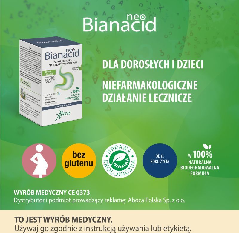 NEOBIANACID Wyrób medyczny 45 tabl.