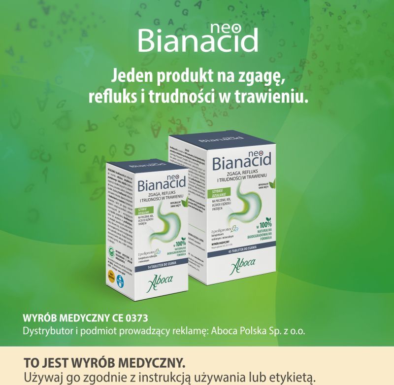 NEOBIANACID tabletki do ssania smak miętowy, 45 tabl.