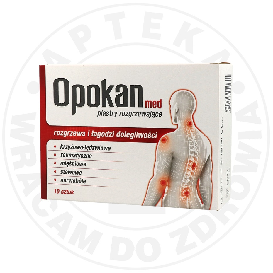 OPOKAN MED plaster rozgrzewający, 10 sztuk