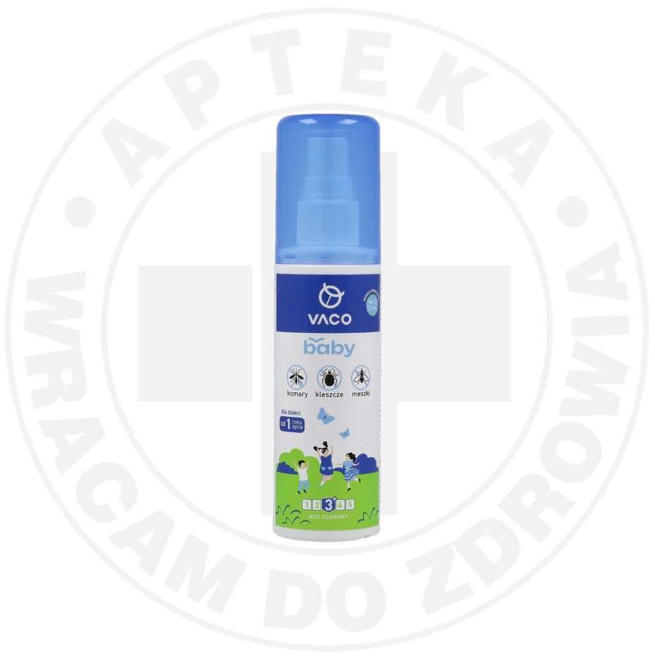 VACO BABY płyn na komary, kleszcze i meszki dla dzieci od 1. roku życia pump spray, 80 ml