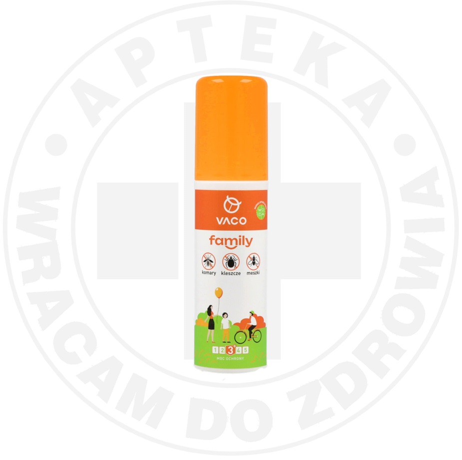 VACO fAMILY spray na komary, kleszcze i meszki pump spray, 100 ml