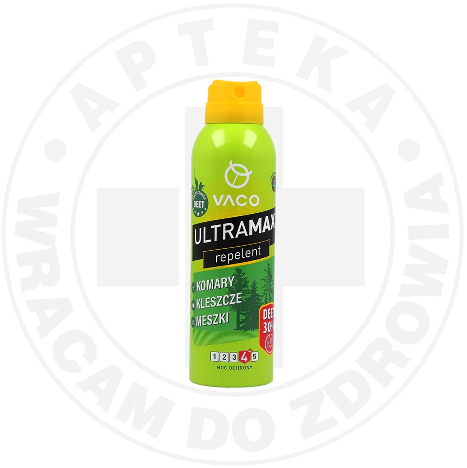 VACO ULTRAMAX spray na komary, kleszcze i meszki DEET 30% spray, 170 ml