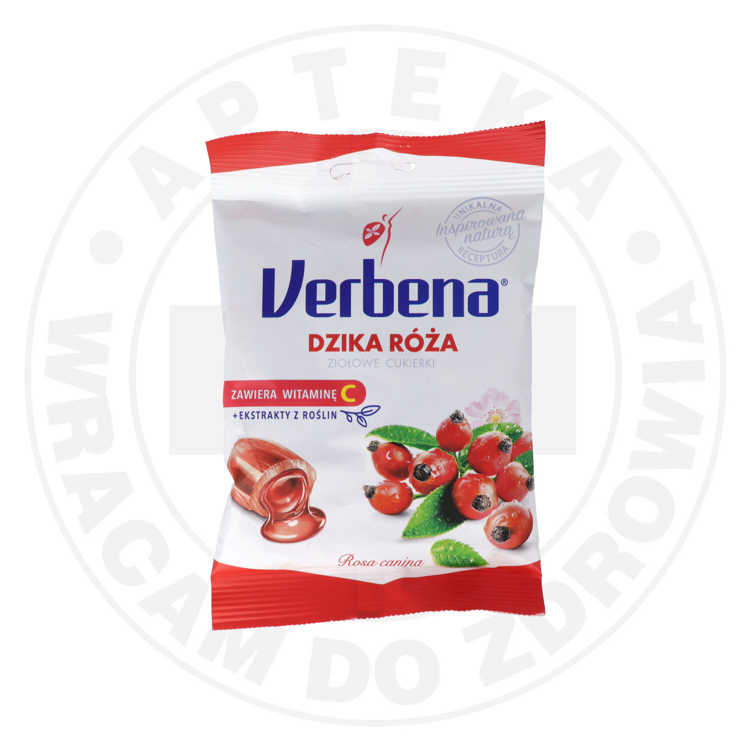 Verbena dzika róża cukierki ziołowe cukierki, 60 g