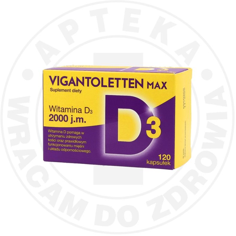 VIGANTOLETTEN MAX 2000 J.M. kapsułki 2000 j.m., 120 kaps.