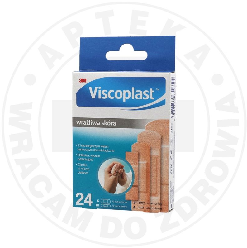 VISCOPLAST zestaw plastrów wrażliwa skóra plastry zestaw, 1 op.
