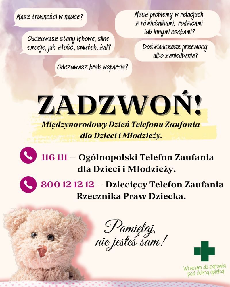 Dzień pomocy małoletnim, czyli Święto Telefonów Zaufania dla Dzieci i Młodzieży
