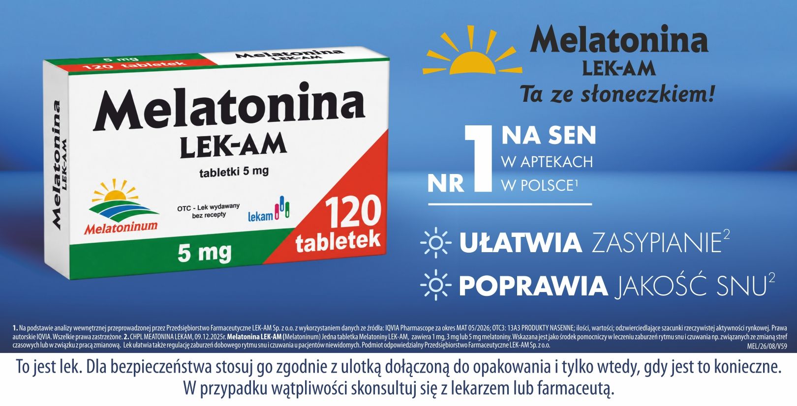 MELATONINA LEK-AM
